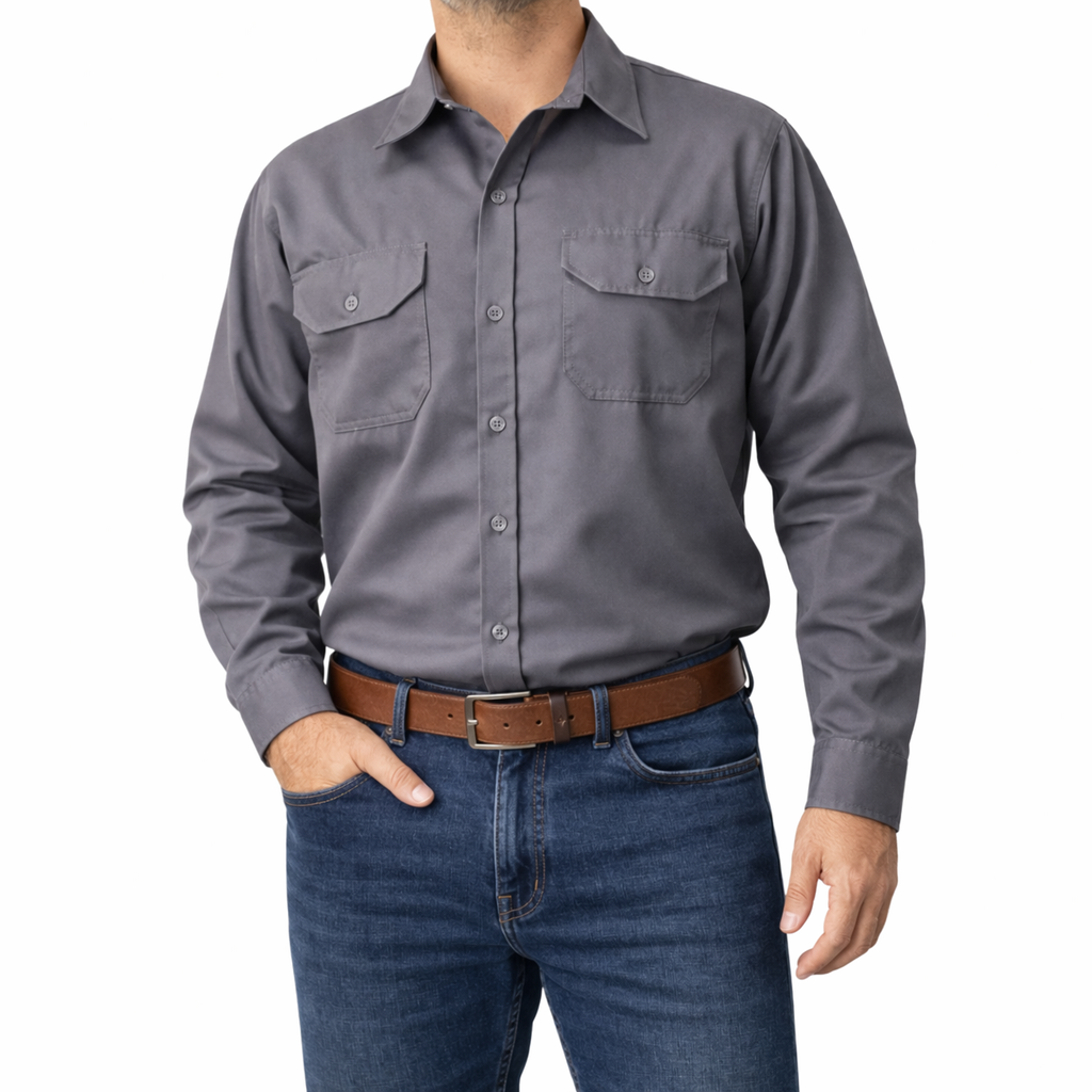 Camisa Dril Industrial de Alta Resistencia