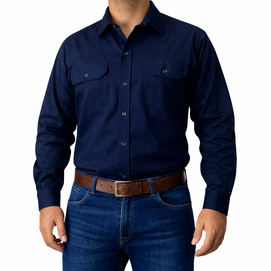 Camisa Dril Industrial de Alta Resistencia