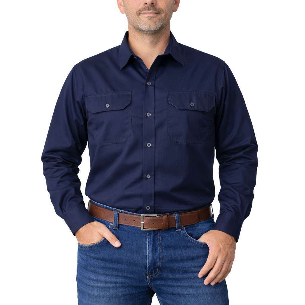 Camisa Dril Industrial de Alta Resistencia