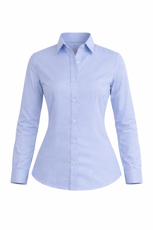 Camisa oxford manga larga para dama