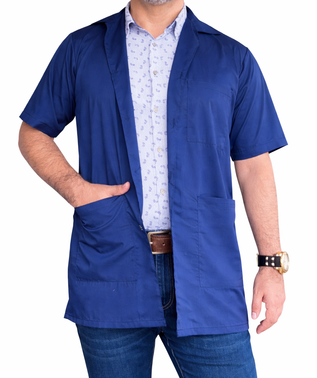 Bata manga corta en dacrón