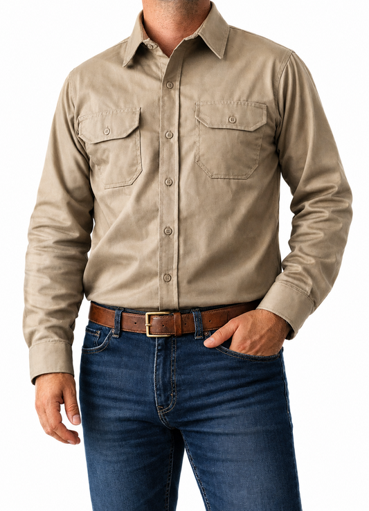 Camisa Dril Industrial de Alta Resistencia