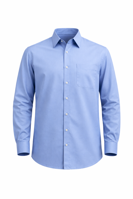 Camisa oxford manga larga para caballero