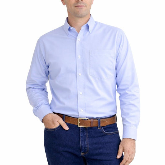 Camisa oxford manga larga para caballero